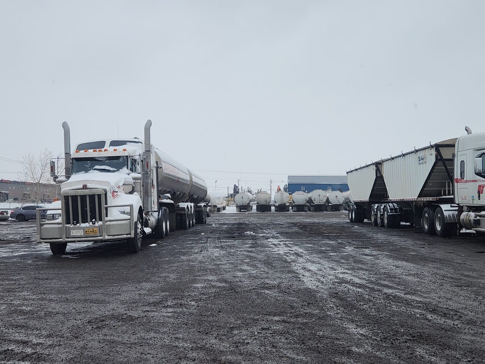 SunWash heavy trucks fleet detailing in Calgary