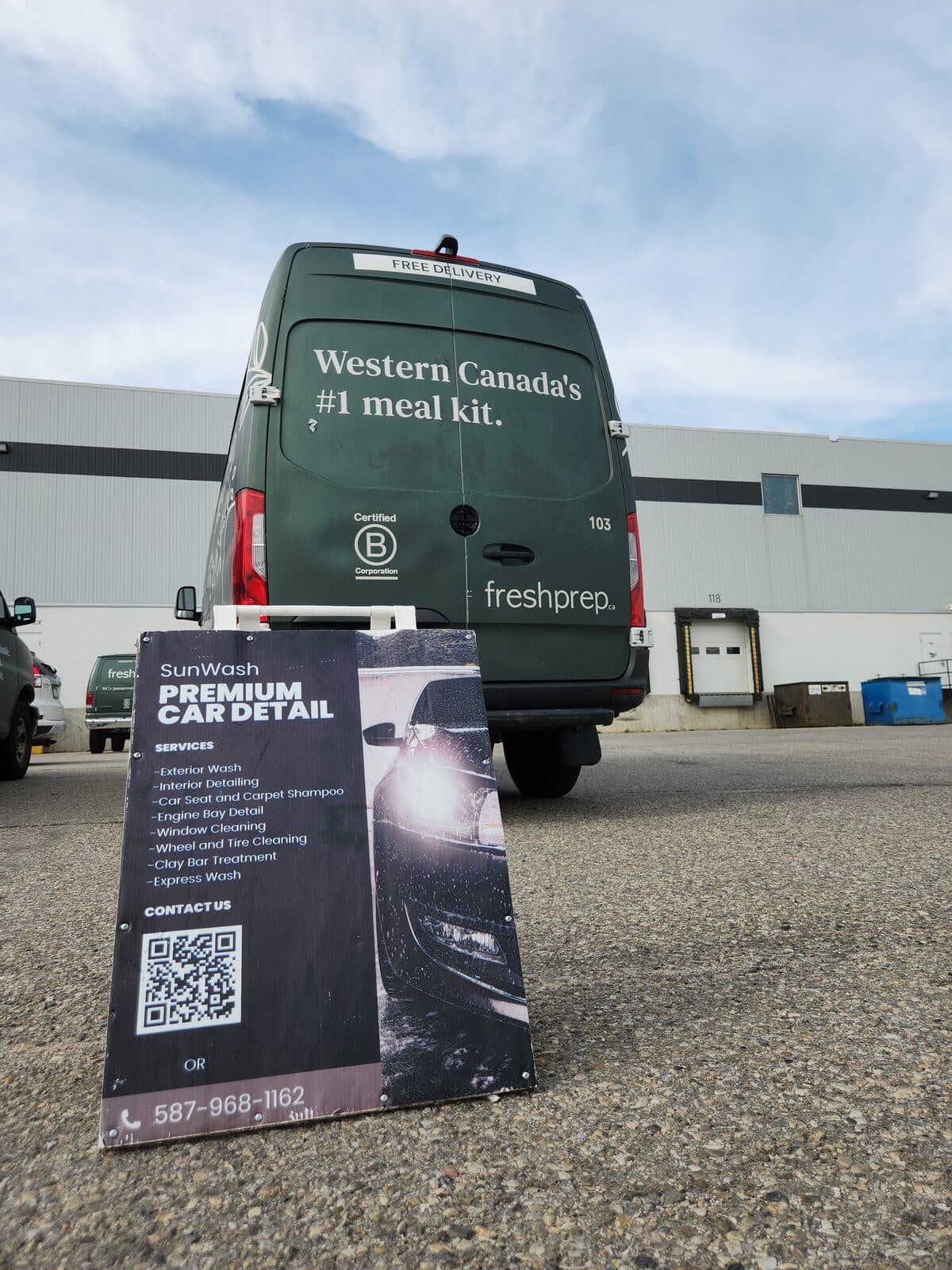 SunWash sprinter fleet detailing in Calgary